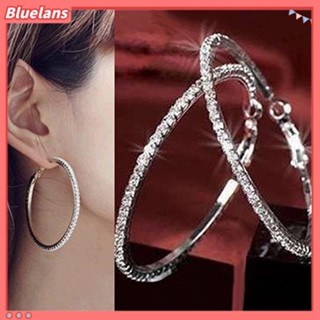 เครื่องประดับต่างหูแหวนเสนห์หรูหราสตรีพรรคคริสตัล Rhinestone