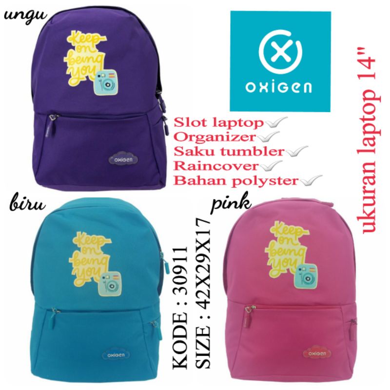 SCHOOL BACKPACK BY OXIGEN 30911