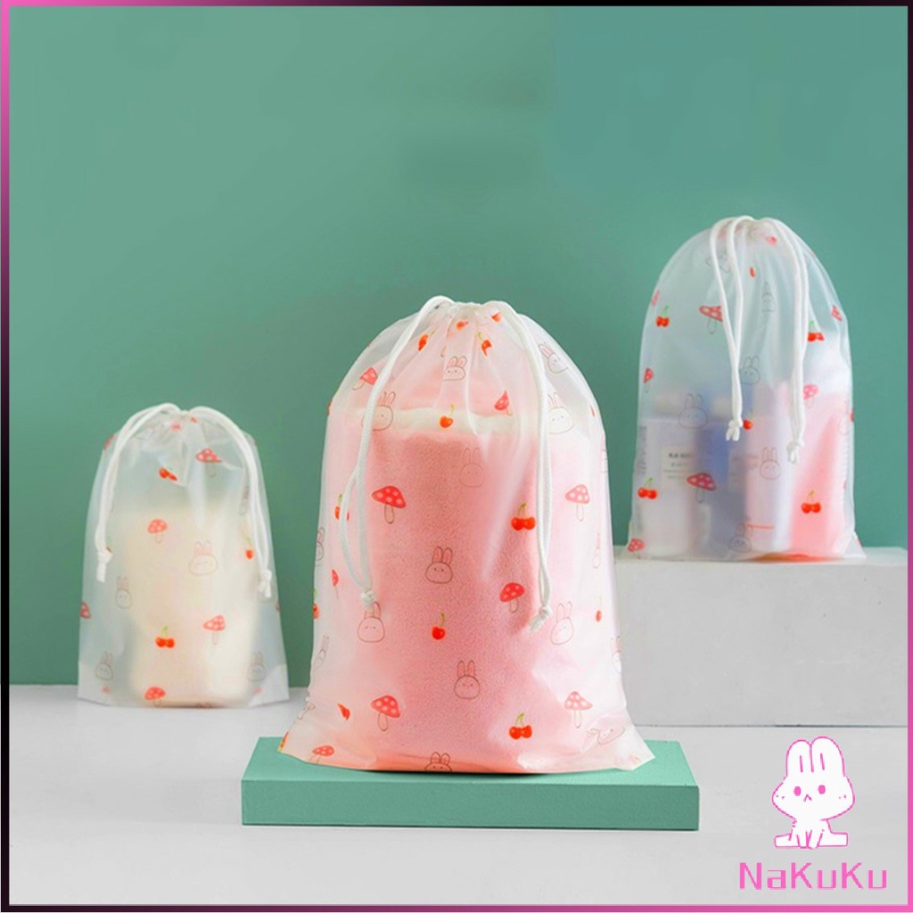 ถุงหูรูดใส่ของ ถุงเก็บของ ถุงหมีบราวน์ กันน้ำ กันฝุ่น สำหรับใส่ของ NKK - รูปที่ 6