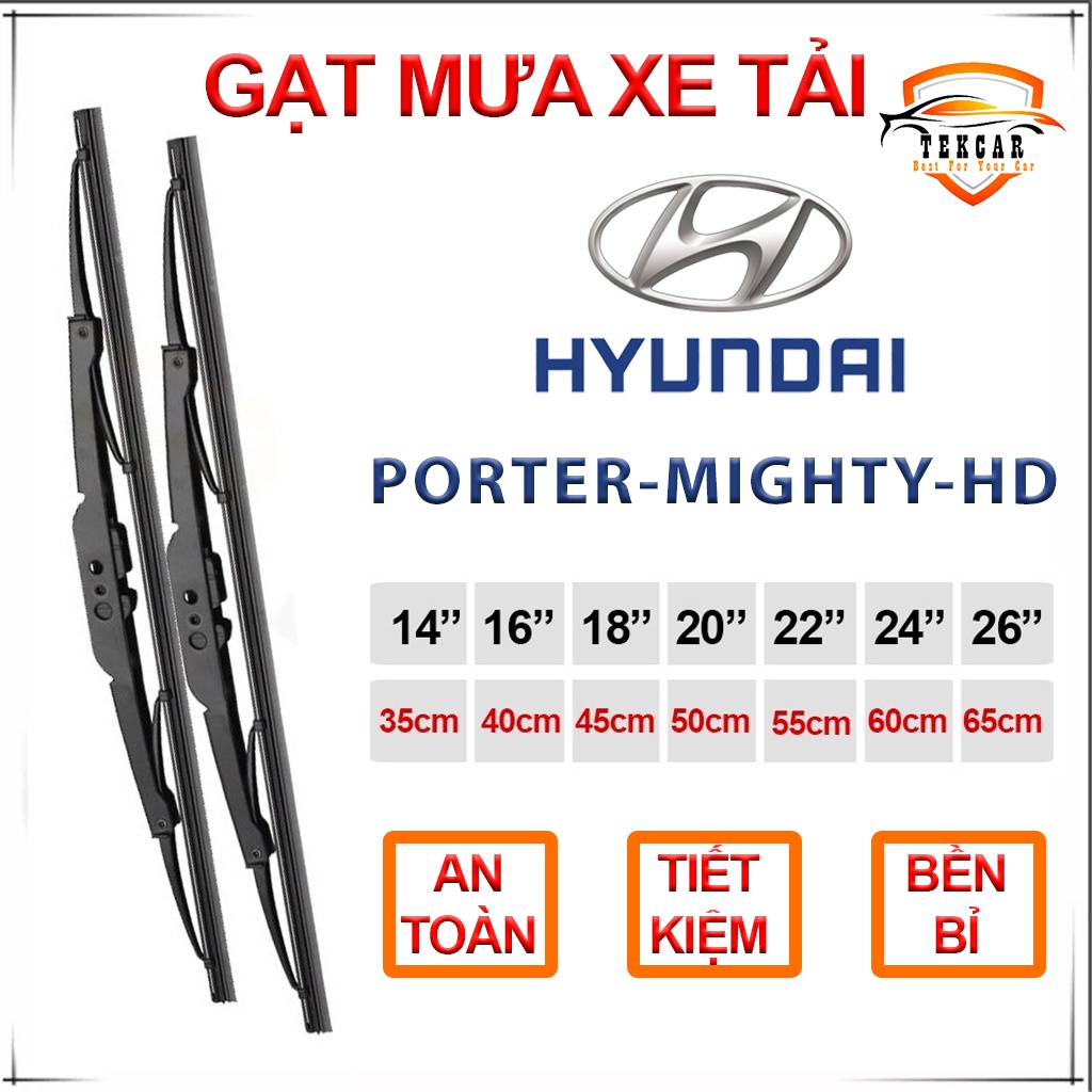 ที่ปัดน้ําฝน HYUNDAI Porter TRUCK,New Mighty, HD65,HD240,HD260, HD320 ตัน ที่ปัดน้ําฝนกระจกโครงเหล็ก