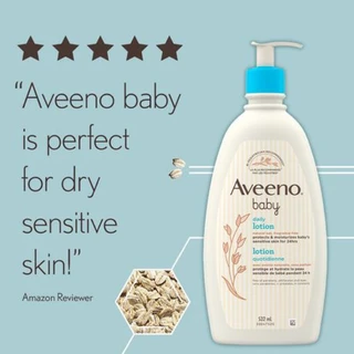 ล๊อตใหม่‼️ อวีโน่ เบบี้โลชั่นบำรุงผิวลูกน้อยอย่างอ่อนโยน ไร้แอลกอฮอล Aveeno Baby Daily Moisture Lotion 18 Fl