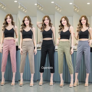 งานจริงสวยมากกางเกงผ้าโรเชฟ​8ส่วน5สีเนื้อผ้าดีสีสวยโทนงานแพง  ทรงสวยมากใส่พริ้วเบาสบาย