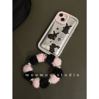 ใหม่ เคสโทรศัพท์มือถือ ลายกระต่ายญี่ปุ่น และเกาหลี พร้อมสายโซ่คล้อง พกพาง่าย สําหรับ Apple Iphone 14pro Max 13 12 11 14pro X XR 13promax