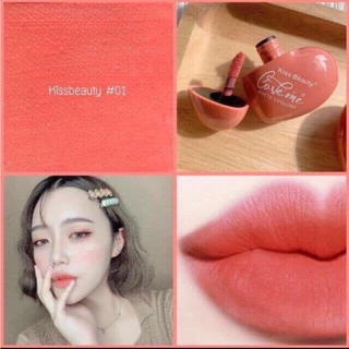 7870-03 ลิปจุ่ม คิส บิวตี้ ลิปรูปหัวใจ Kiss Beauty ลิปจุ่มเนื้อแมท สีสวยติดทนนาน💖