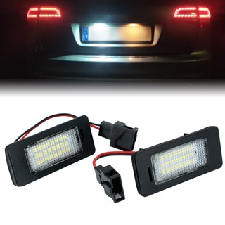 2X For Audi A1 A4 A5 S5 A6  A7 Q5 TT For VW Led Rear License Number Plate Light Lamp Bulbs Xenon Super Bright Lighting U