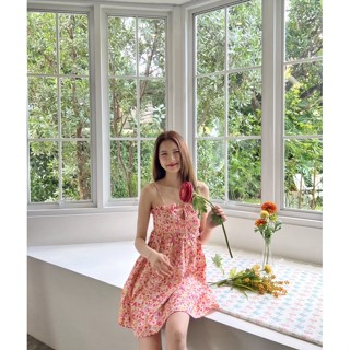 ✨สินค้าพร้อมส่ง✨ Elle Dress🍊🍎