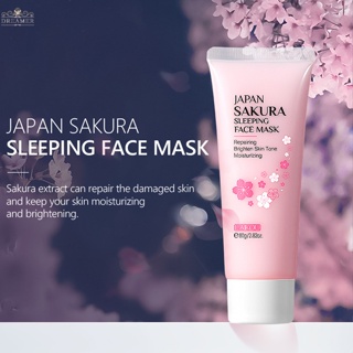 Dreamer Sakura Sleeping Face Mask สลีปปิ้งมาสก์หน้า ไม่ล้างหน้า มาสก์หน้า ไวท์เทนนิ่ง ดูแลผิว ให้ความชุ่มชื้น ผ่อนคลาย กลางคืน ครีมมาสก์