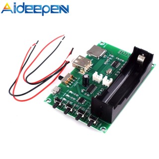 Aideepen XH-A150 บอร์ดขยายเสียงดิจิทัล บลูทูธ แบตเตอรี่ลิเธียม B 5W+5W DIY ขนาดเล็ก ชาร์จได้ สําหรับ Android