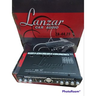 ปรีแอมป์ รถยนต์  ปรีแอมป์ 4 แบนด์ LANZAR รุ่น ZA-44.25  มี USB MP3