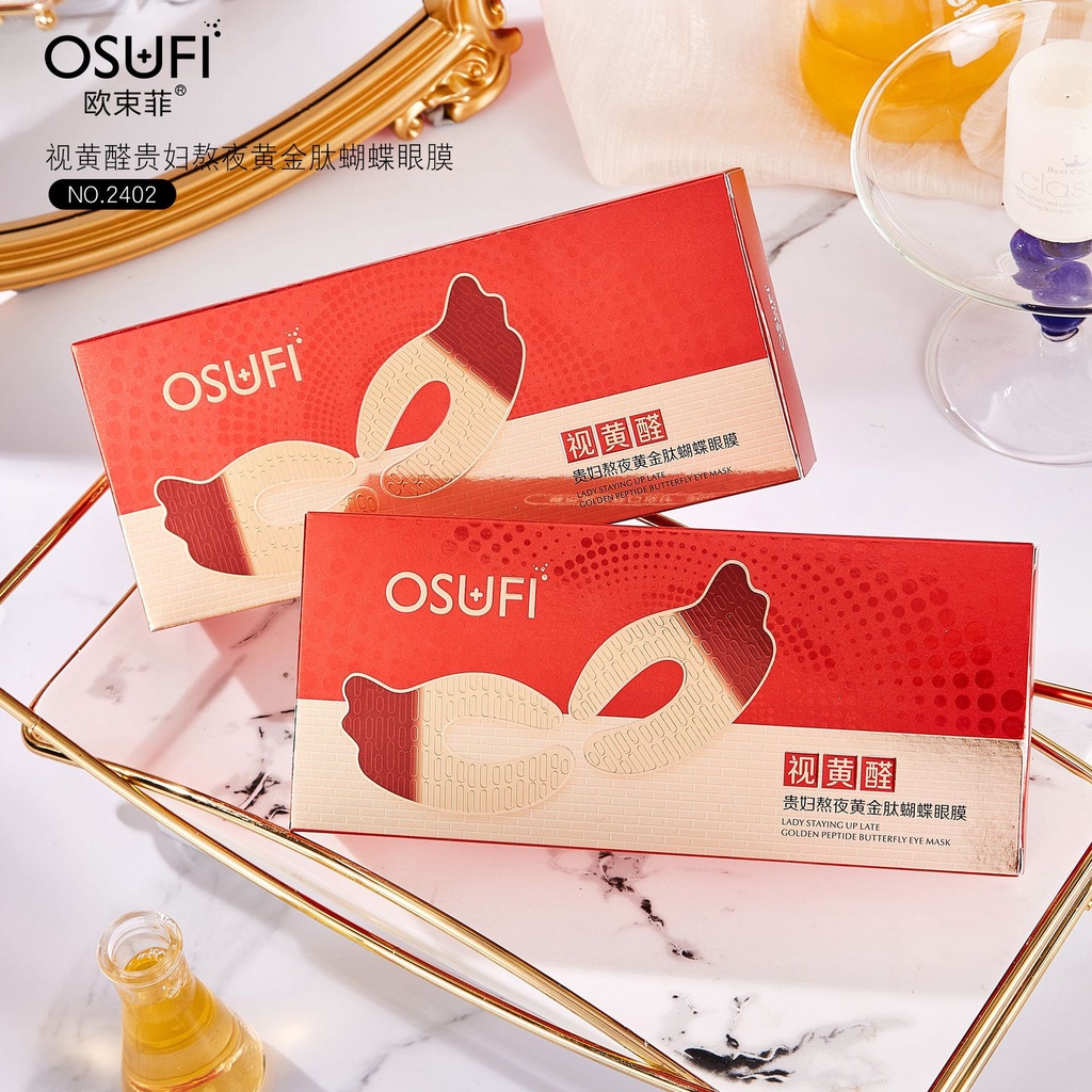 Osufi Golden Peptide Butterfly Eye Mask [10-คู่/กล่อง] OSUFI Golden Peptide Butterfly Eye Mask [10-ค