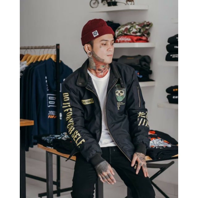 BOMBER JACKET - SALVIO BIKERS BOMBER