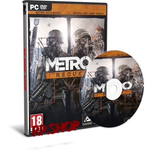 แผ่นเกมคอม PC - METRO REDUX - รวม 2 ภาค (2033 REDUX + LAST LIGHT REDUX)