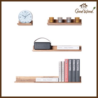 ชั้นวางของสไตล์มินิมอล ติดผนัง  ไม้ ACACIA  กว้าง 20 cm. ยาว 20 -100 cm.ไม้แท้ 100% ชั้นวางต้นไม้ แข็งแรง ไม่บวม