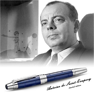 ปากกาลูกลื่น เรซิน MB Antoine De Saint-Exupery พร้อมตัวเลขซีเรียล สีดํา สําหรับเขียน