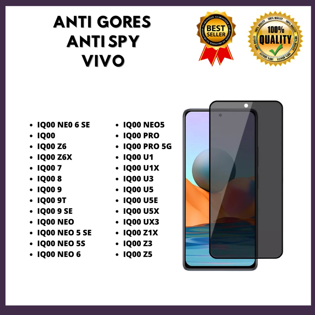 TG Anti Spy VIVO IQ00 NE0 6SE-IQ00-IQ00 Z6-IQ00 Z6X-IQ00 7-IQ00 9-IQ00 9T-IQ00 9SE-IQ00 NEO-IQ00 5SE