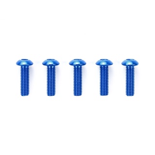 [ชุดแต่งรถบังคับ] TAMIYA 53767 OP.767 3x10mm Round Head Socket Screw/blue (5pcs.) ชุดแต่งทามิย่าแท้ rc