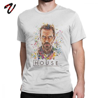 เสื้อยืดวินเทจ Camiseta con estampado de House MD Pills para hombre, camisetas divertidas de manga corta, Camisa estampa