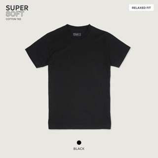 TWENTYSECOND เสื้อยืดแขนสั้น รุ่น SUPER SOFT COTTON TEE - Black / ดำ