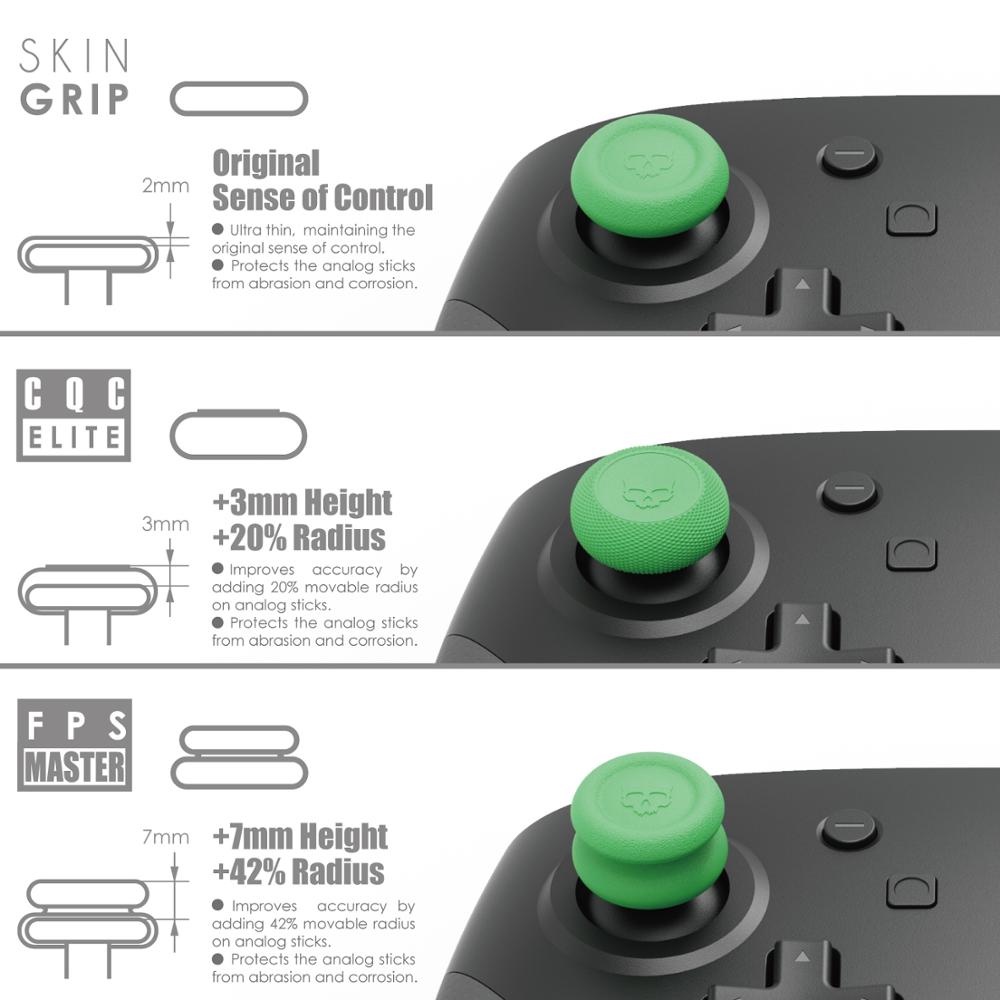 Skull & Co. ชุดฝาครอบปุ่มกดจอยสติ๊ก FPS CQC สําหรับ Nintendo Switch Pro Controller