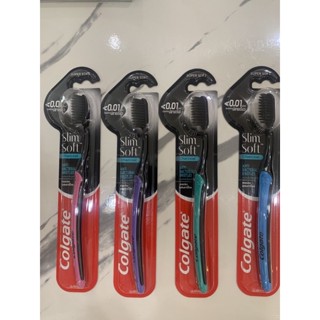 colgate slim soft charcoal toothbrush แปรงสีฟันคอลเกต สลิมซอฟท์ ชาร์โคล เรียวบาง 0.01 มม.