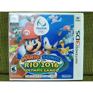 Mario &amp; Sonic At the Rio 2016 Olympic Games 3DS US มือ 1 สำหรับสายสะสม