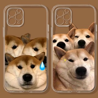 Cute shiba inu เคสไอโฟน 7 14 se2020 12 pro เคส 13 11 14 pro max case iPhone Xr Xs X max 8พลัส cover 7plus 8plus โปร่ง