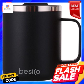 เบสิโค แก้วน้ำสุญญากาศ 380 มล. รุ่น MUG-038Y สีดำBESICO Vacuum Cup 380 ml. Model MUG-038Y Black