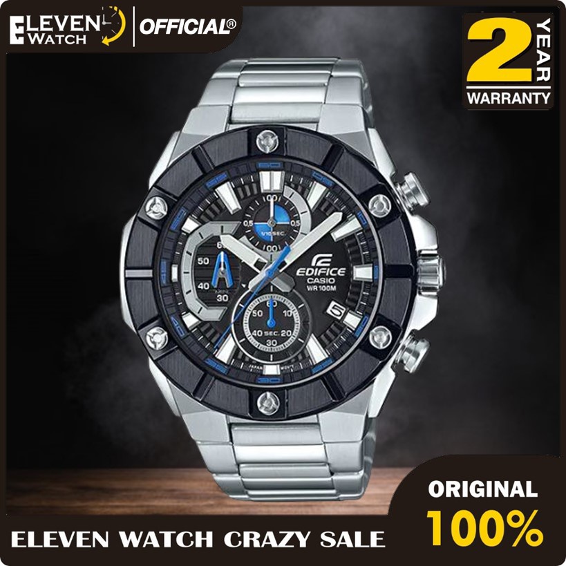 Casio EDIFICE นาฬิกาข้อมือ EFR-569DB-1AV EFR569DB-1AV รับประกัน 2 ปี ของแท้ 100%