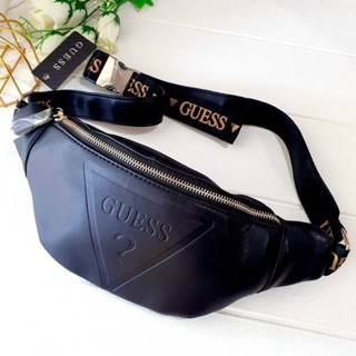 GUESS GYM EMBOSSED LOGO WAIST PACK(คาดอก)