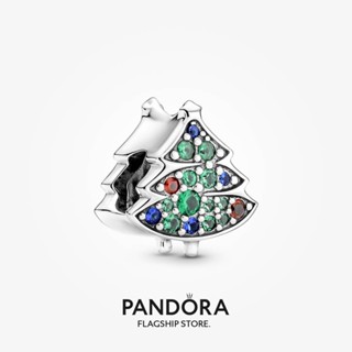 Pandora จี้ต้นคริสต์มาส เครื่องประดับเงิน diy m1022