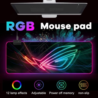แผ่นรองเม้าส์ RGB 300x800x4มม Mouse Pad แผ่นรองเม้าส์สำหรับเล่นเกมส์ With Lights 7colors