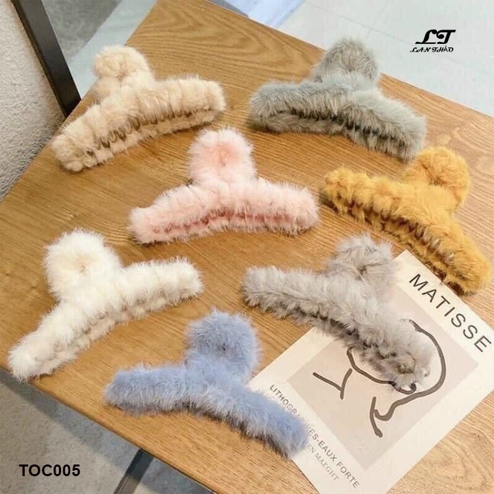 แฟชั่น HQ กิ๊บติดผมขนสัตว์ TOC005 (สุ่มสี)