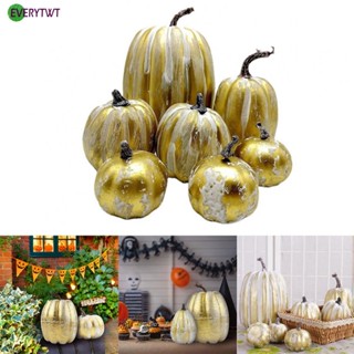 [ FAST SHIPPING ]7Pcs Artificial Pumpkin,Fake Pumpkin,Autumn Decoration for Thanksgiving Hallowee