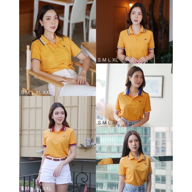 เสื้อโปโล สี เหลืองมัสตาร์ด Mastard color และเหลืองอ่อน