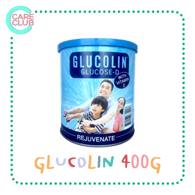 Glucolin กลูโคลิน กูลโคส-ดี 400 กรัม สำหรับเด็ก ผู้ใหญ่ เพิ่มความสดชื่น วิตามินดี นักกีฬา ออกกำลังกาย ให้พลังงาน