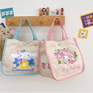 ♥️พร้อมส่ง♥️ Snoopy กระเป๋าถือMini Tote เกรดพรีเมี่ยมผ้าแคนวาสหนา ใส่ไอแพดของใช้ต่างๆได้ กระเป๋าผ้าแคนวาส กระเป๋า