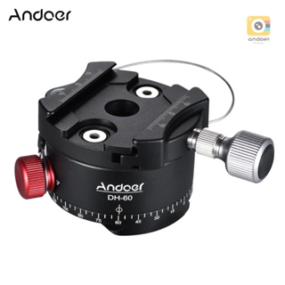 Andoer DH-60 ขาตั้งกล้องอลูมิเนียมอัลลอยด์ HDR CNC โหลด 33Lbs สําหรับกล้อง DSLR