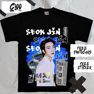 เสื้อยืดสวยๆ KAOS KPOP SEOK JIN CLOOTEE สตรีทแวร์ผู้ชายเสื้อยืดผู้หญิง