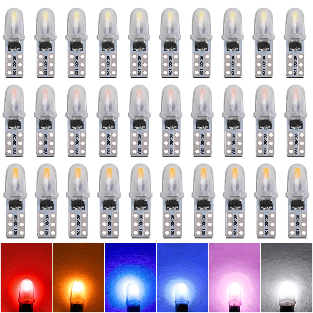 หลอดไฟ T5 Led W3W W1.2W Canbus ภายในรถยนต์ แดชบอร์ด เกจวัดความเร็ว ลิ่มอัตโนมัติ โคมไฟ