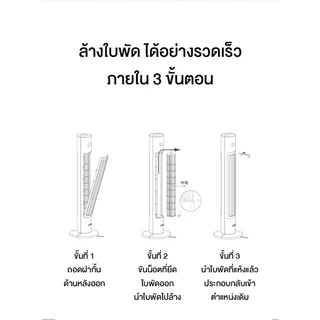 M I Standing Fan DC Frequency Tower Fan 2 พัดลม พัดลมทาวเวอร์ พัดลมตั้งพื้น ปรับได้ 4 ระดับ CN Version