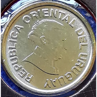 เหรียญ​อูรูกวัย Uruguay, 10 Centesimos, ไม่​ผ่าน​ใช้​ UNC, #​2359T