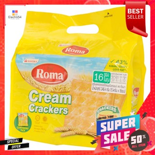 โรมา ขนมปังแครกเกอร์ 246.4 ก. บรรจุ 15.4 ก.x 16 ซองRoma Cracker Bread 246.4 g. Contains 15.4 g. x 16 sachets.