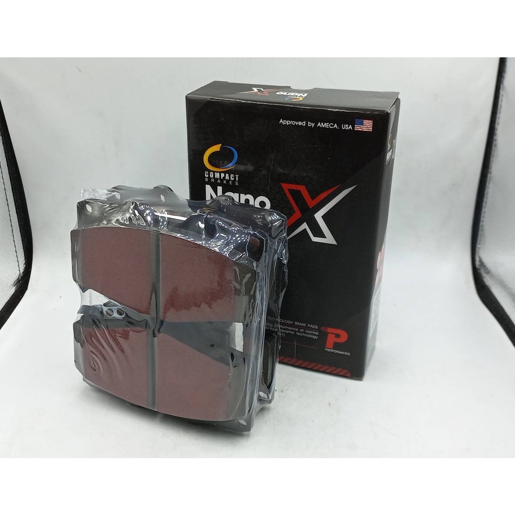 Compact NANO X DEX-676 ผ้าเบรคหน้าสำหรับ TOYOTA VIGO วีโก้ 2.5, 3.0 4WD ปี 2004-2008 / VIGO Prerunner วีโก้ พรีรันเนอร์
