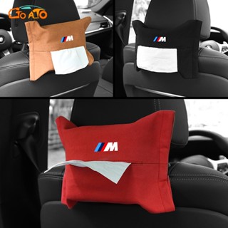 GTIOATO สำหรับ BMW M ที่ใส่ทิชชู่ในรถ กล่องทิชชู่ในรถแขวนอยู่หลังที่นั่ง กล่องใส่ทิชชู่ในรถ ใส่ทิชชู่ในรถ กล่องใส่กระดาษทิชชู่ในรถยนต์ ที่วางของในรถยนต์ กล่องเก็บของในรถ กล่องเก็บของในรถ แต่งรถภายในรถยนต์ สำหรับ BMW G20 F30 M2 2 F10 X2 E90 X1 E46 E36 M6