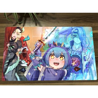 Yugioh Duel Playmat Dragonmaid Girls TCG CCG แผ่นรองเมาส์ กันลื่น 60x35 ซม.