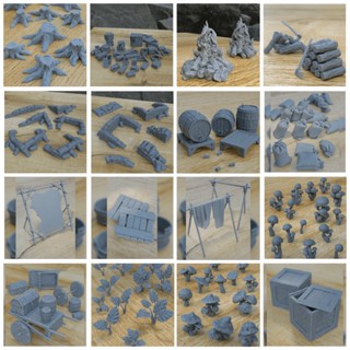 โมเดลประกอบฉาก 1/64 , 1/35 (props model) vertion 02