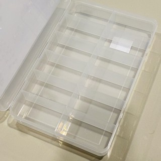 กล่องใส่ของ กล่องอเนกประสงค์ กล่องพลาสติก 20.5*31.3 *4.8cm (12ช่อง)