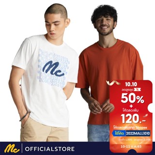 Mc Jeans เสื้อยืดผู้ชาย เสื้อแขนสั้น เสื้อยืด มีให้เลือก 2 รุ่น ผ้านุ่ม ระบายอากาศได้ดี MTTZ