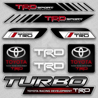 สติกเกอร์ไวนิล ลายโลโก้รถแข่ง Toyota TRD สําหรับตกแต่ง