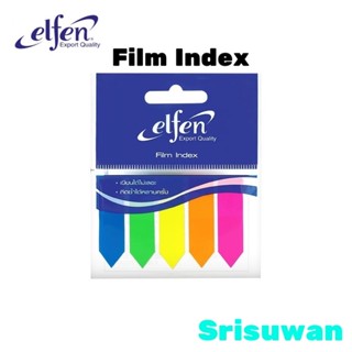 Elfen เอลเฟน พลาสติก ฟิล์มอินเด็กซ์ ลูกศร 5 สี ขนาด 1.2x5 ซม. index flim สติ๊กเกอร์โน๊ตฟิล์ม โพสอิท เอลเฟน กระดาษโน๊ตกาว